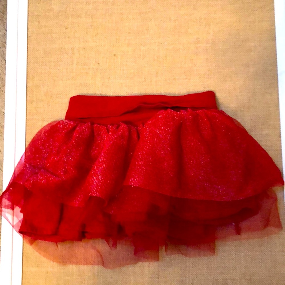 Red skirt with sparkles kids